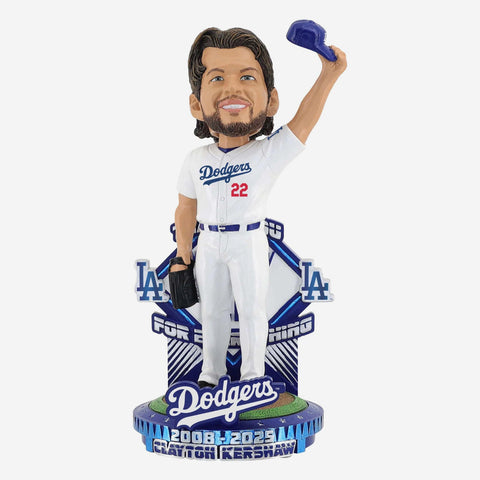 Clayton Kershaw Los Angeles Dodgers Retirement MLB Baseball Bobblehead