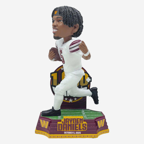 Jayden Daniels Washington Commanders 1,000 Rushing Yards In 20 Games Historic Milestone NFL Bobblehead