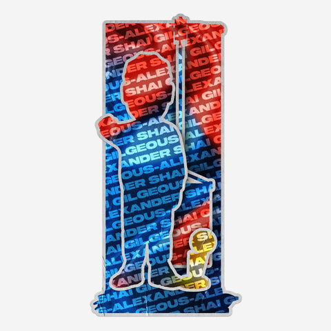 Shai Gilgeous-Alexander Oklahoma City Thunder Raising The Banner NBA Basketball Bobblehead