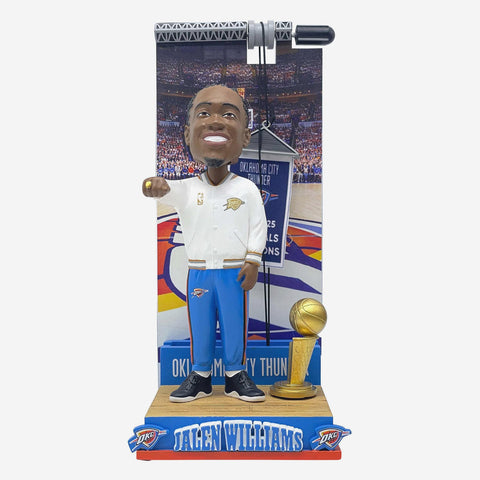 Jalen Williams Oklahoma City Thunder Raising The Banner NBA Basketball Bobblehead