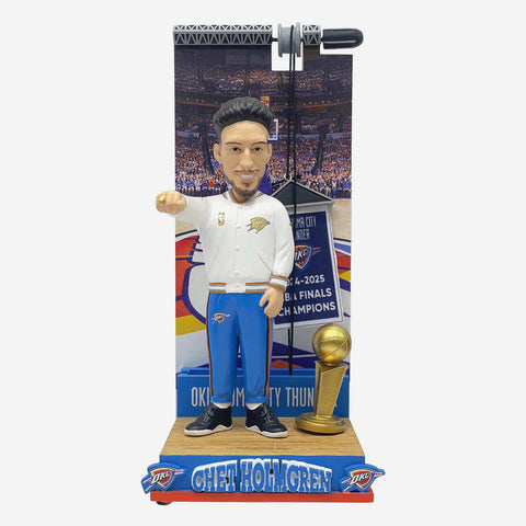 Chet Holmgren Oklahoma City Thunder Raising The Banner NBA Basketball Bobblehead