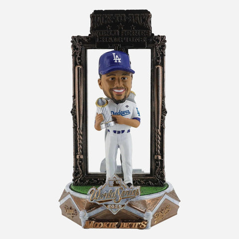 Mookie Betts Los Angeles Dodgers 2025 Back To Back World Series Champions Dual Spinner MLB Bobblehead