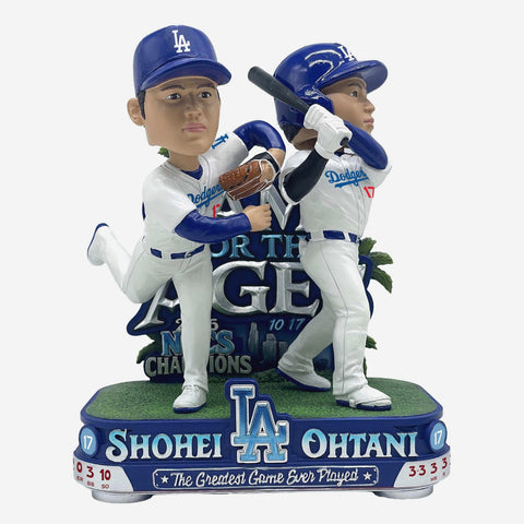 Shohei Ohtani Los Angeles Dodgers 2025 NLCS Game For The Ages Win Dual MLB Baseball Bobblehead