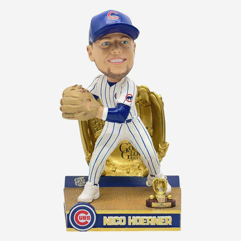 Nico Hoerner Chicago Cubs 2025 Gold Glove MLB Baseball Bobblehead