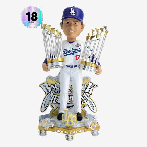 Shohei Ohtani Los Angeles Dodgers 2025 Back To Back World Series Champions Celebration 18 Inch MLB Bobblehead