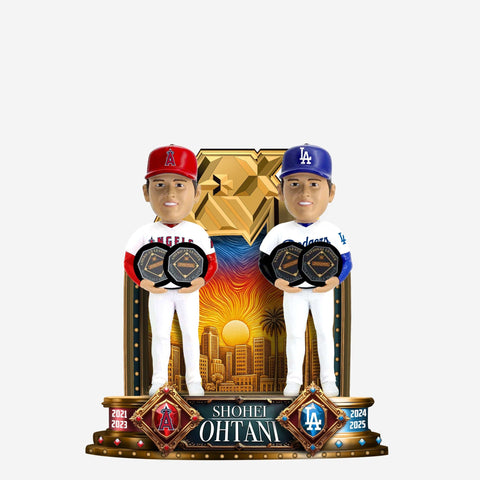 Shohei Ohtani Los Angeles Angels & Los Angeles Dodgers 4X MVP Dual MLB Bobblehead
