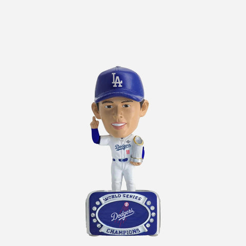 Roki Sasaki Los Angeles Dodgers 2025 World Series Champions Mini Bighead MLB Bobblehead