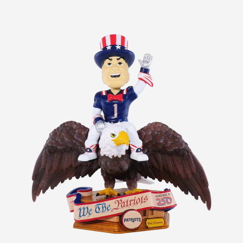 Pat Patriot New England Patriots America's 250th Anniversary Bald Eagle NFL Football Bobblehead