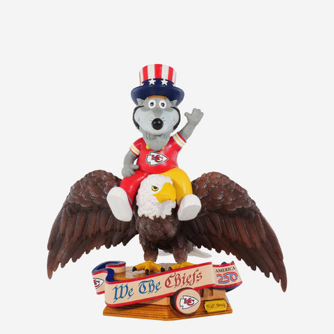 KC Wolf Kansas City Chiefs America's 250th Anniversary Bald Eagle NFL Football Bobblehead