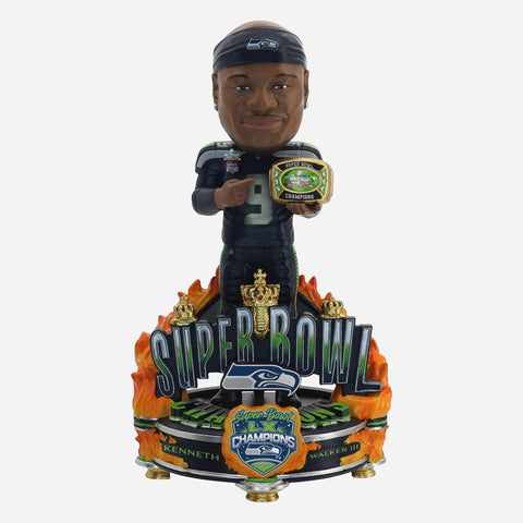 Kenneth Walker Iii Seattle Seahawks Super Bowl Lx Champions Celebration NFL Football Bobblehead