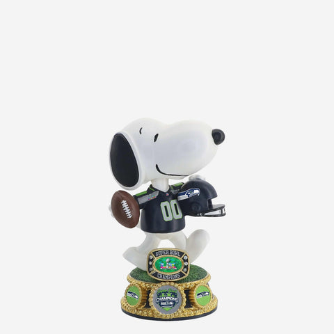 Snoopy Seattle Seahawks Super Bowl Lx Champions Peanuts Mini NFL Football Bobblehead
