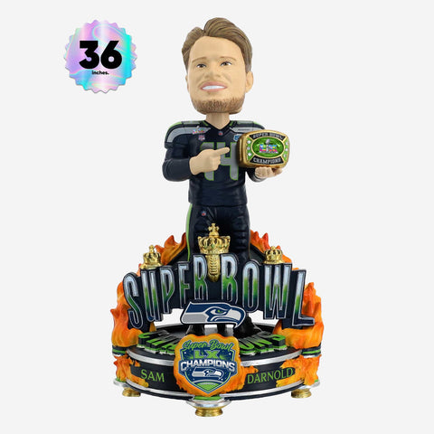 Sam Darnold Seattle Seahawks Super Bowl LX Champions 3 Foot Bobblehead