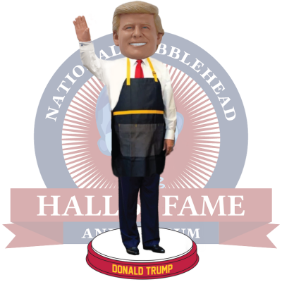 Donald Trump Fast Food Worker Bobblehead (Presale)