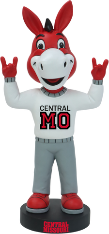Mo the Mule Central Missouri Mules Mascot NCAA College Bobblehead