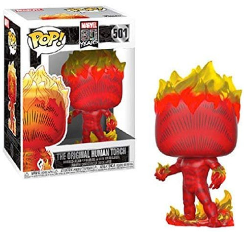 Human Torch Pop Marvel 80th First Appearance Bobblehead