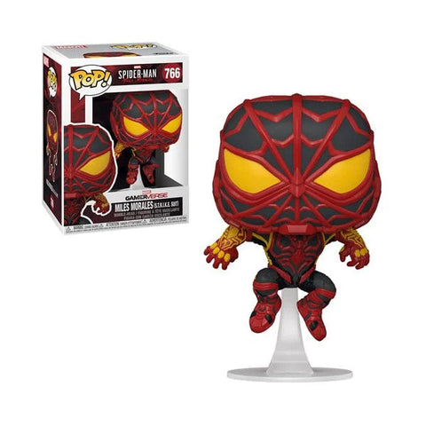 Spider-Man S.T.R.I.K.E Suit Pop Games Miles Morales Bobblehead