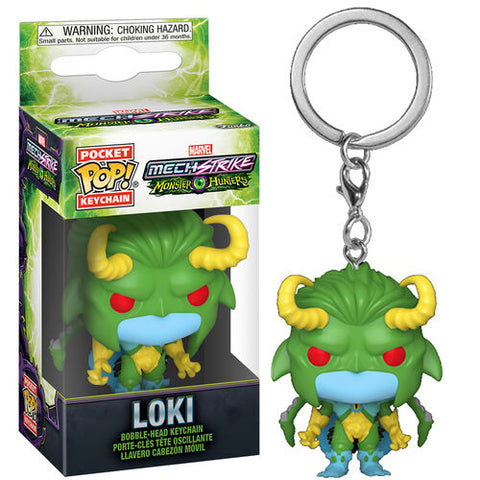 Loki Funko Pop! Marvel Monster Hunters Bobblehead Key Chain