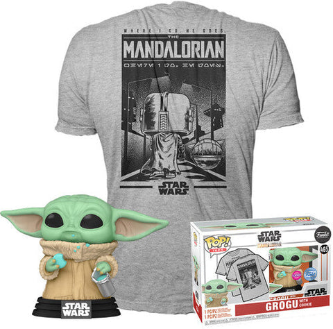 Grogu With Cookie Funko Pop! Star Wars: The Mandalorian Tee S T-Shirt