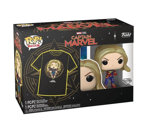 Captain Marvel Funko Pop! Pop And Tee: Marvel 3Xl Bobblehead & Tee