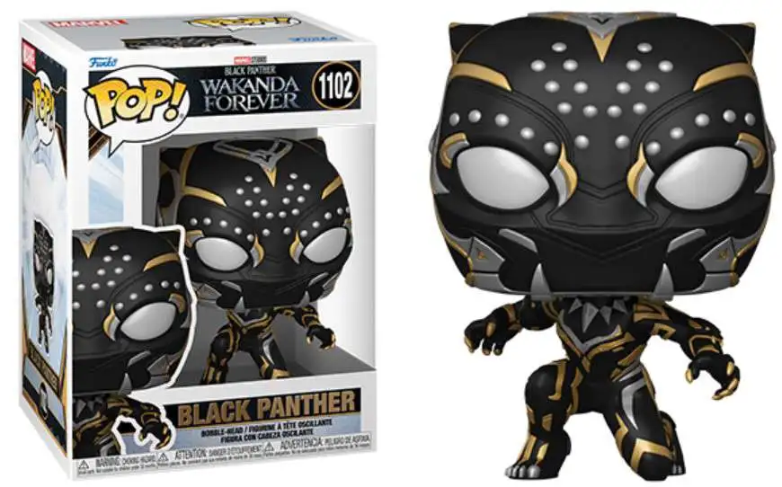 Black Panther Funko Pop! Black Panther Wakanda Forever Bobblehead Black Panther Funko Pop! Black Panther Wakanda Forever Bobblehead