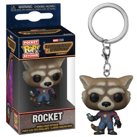 Rocket Funko Pop! Pocket Keychain Guardians Of The Galaxy Keychain