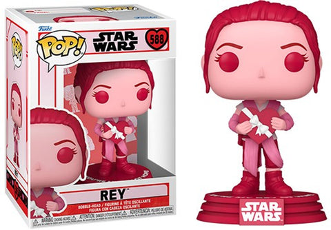 Rey Funko Pop! Star Wars: Valentine's Day Bobblehead