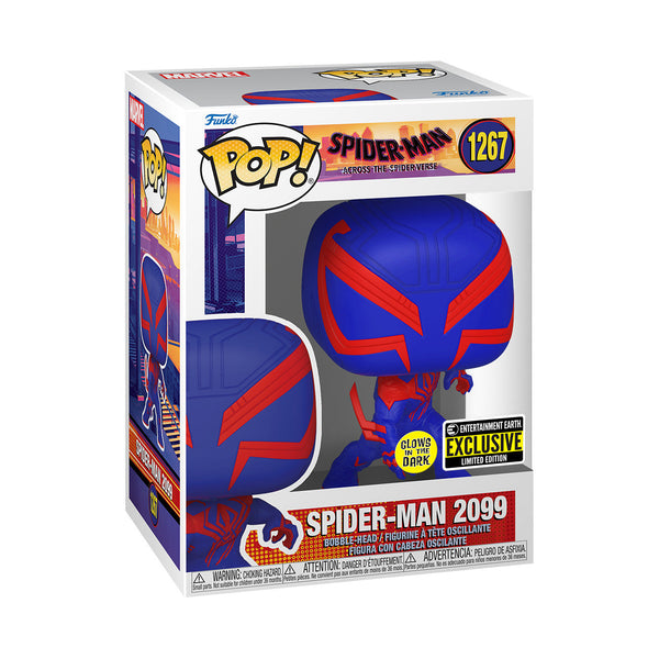 Spider-Man 2099 Funko Pop! Marvel Across The Spider-Verse Glow Dark Bo ...