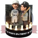 Abbott and Costello "Who's on First?" on Stage Light Up Talking Dual Bobblehead