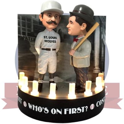 Abbott and Costello "Who's on First?" on Stage Light Up Talking Dual Bobblehead