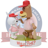 Abbott & Costello “Who’s On First?” Book Character Talking Bobbleheads (Presale)