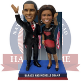 Barack and Michelle Obama Dual Election Night Bobblehead