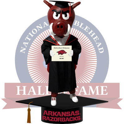 Vector Arkansas Razorback Graduation Big Red Arkansas Razorbacks Mascot Graduation Bobblehead (Presale ...