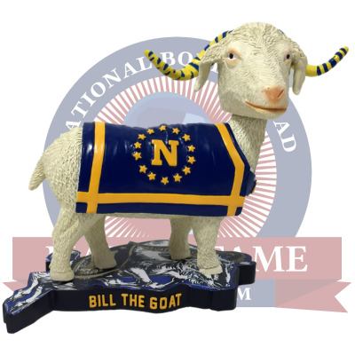 Bill the Goat Navy Midshipmen Live Goat Bobblehead