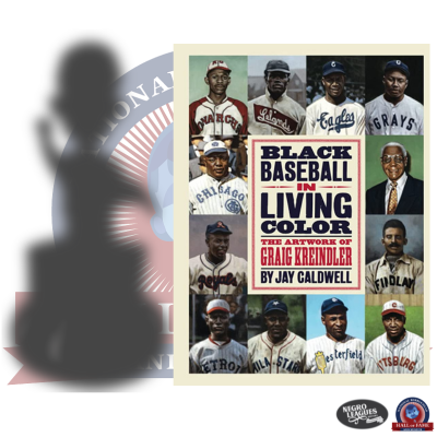Black Baseball in Living Color Book and Mystery Negro Leagues Bobblehead Bundle