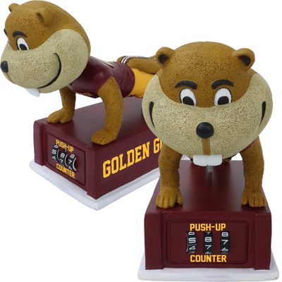 Goldy Gopher Minnesota Golden Gophers Mascot Push-Up Counter Bobblehea ...