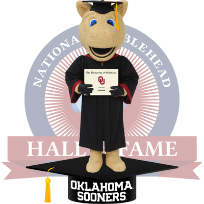 Boomer Oklahoma Sooners Mascot Graduation Bobblehead (Presale)