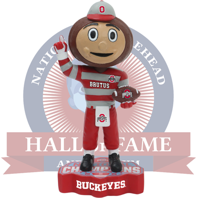 Brutus Buckeye Ohio State Buckeyes 2024 CFP National Champions Mini Bobblehead