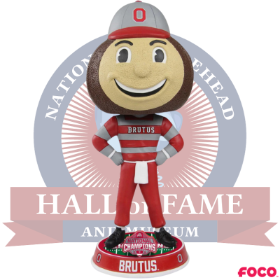 Brutus Buckeye Ohio State Buckeyes 2024 Football National Champions Mascot Bighead Bobblehead