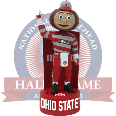 Brutus Buckeye Ohio State Buckeyes Mascot School Song Bobblehead (Presale)