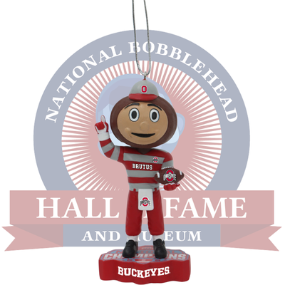 Ohio State Buckeyes 2024 CFP National Champions Bobblehead Ornament