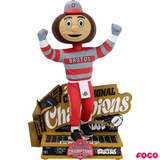 Brutus Buckeye Ohio State Buckeyes 2024 Football National Champions Graffiti Mascot Bobblehead