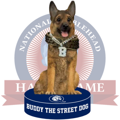 Buddy the Street Dog Queens University of Charlotte Bobblehead (Presale)
