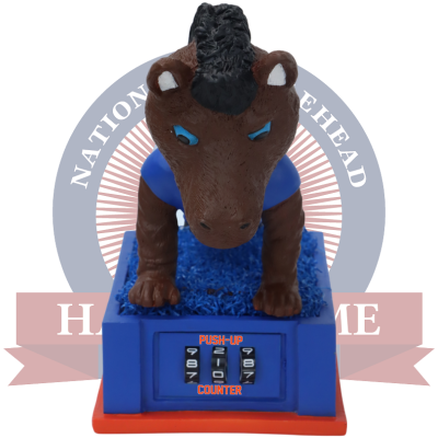 Buster Bronco Boise State Broncos Mascot Push-Up Counter Bobblehead (Presale)