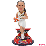 Caitlin Clark Indiana Fever 2024 Rookie of the Year White Jersey Bobblehead