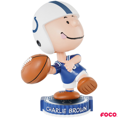 Charlie Brown Peanuts Bighead NFL Bobbleheads
