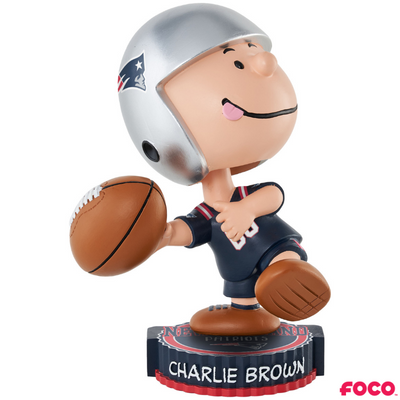 Charlie Brown Peanuts Bighead NFL Bobbleheads