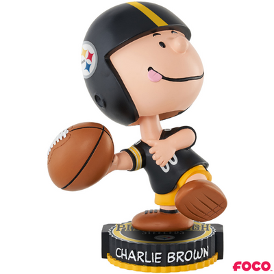 Charlie Brown Peanuts Bighead NFL Bobbleheads