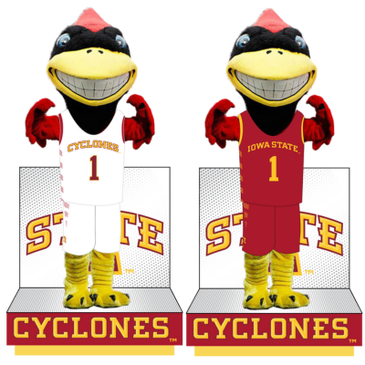 Cyclone Cardinal Cy the Cardinal Iowa State Cyclones Mascot Basketball Jersey Bobblehea ...