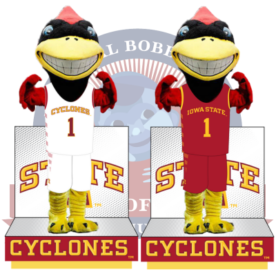 Cy the Cardinal Iowa State Cyclones Mascot Basketball Jersey Bobbleheads (Presale)