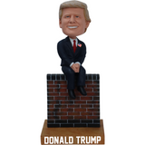 Donald Trump on Brick Wall Bobblehead